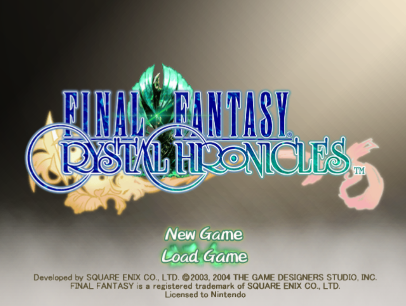 Final Fantasy Crystal Chronicles Title Screen